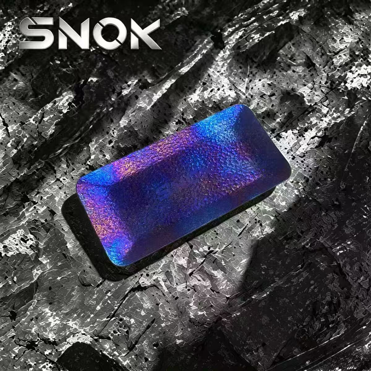 SNOK Pure Titanium Rolling Tray, Portable Metal Storage Plate For Herb Rolling, Jewelry Beads, Walnut Wenwan, Custom Laser Engraving Available