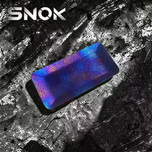 SNOK Pure Titanium Rolling Tray, Portable Metal Storage Plate For Herb Rolling, Jewelry Beads, Walnut Wenwan, Custom Laser Engraving Available