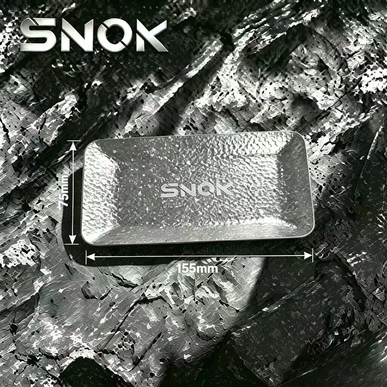 SNOK Pure Titanium Rolling Tray, Portable Metal Storage Plate For Herb Rolling, Jewelry Beads, Walnut Wenwan, Custom Laser Engraving Available