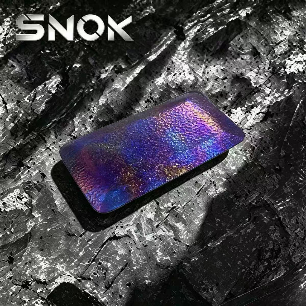 SNOK Pure Titanium Rolling Tray, Portable Metal Storage Plate For Herb Rolling, Jewelry Beads, Walnut Wenwan, Custom Laser Engraving Available