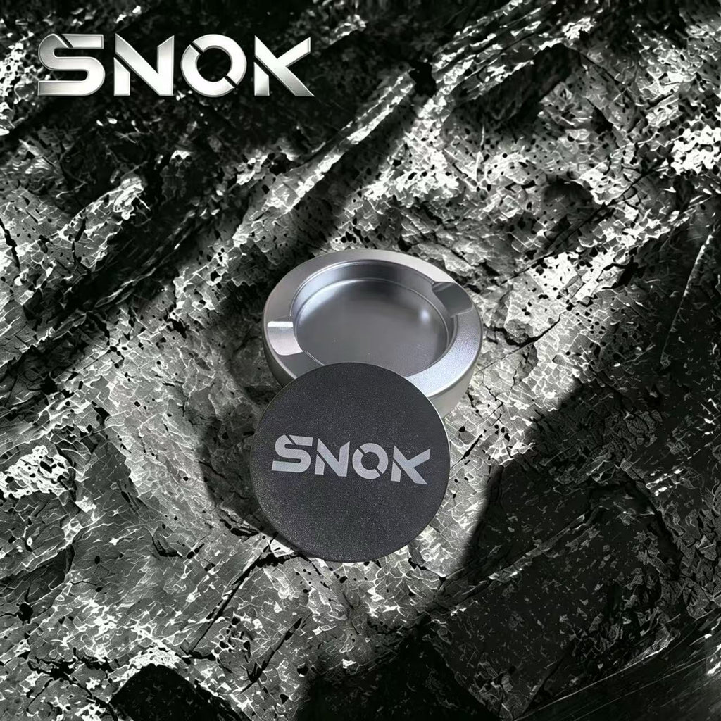 SNOK Portable Aluminum Tobacco Tin, Airtight Moisture Storage Case for Rolling Tobacco, Durable Container for Smokers