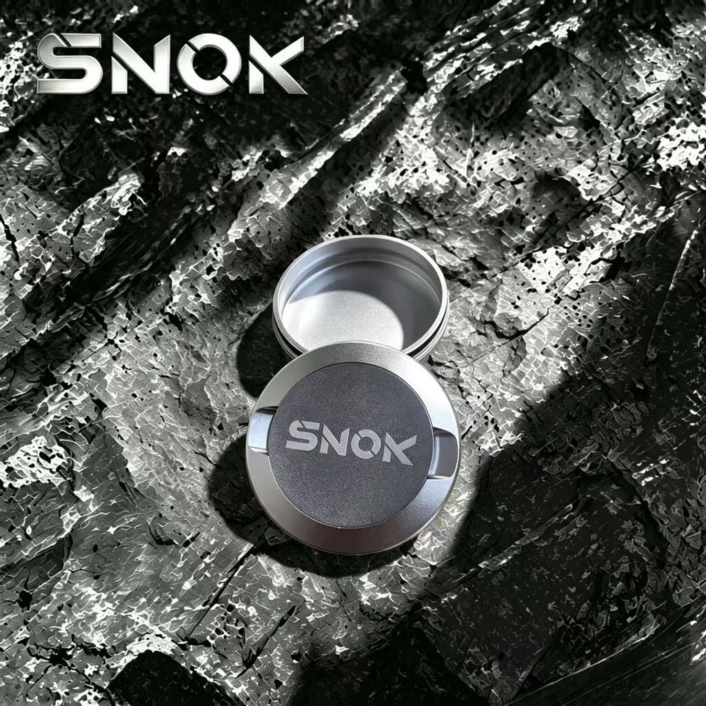 SNOK Portable Aluminum Tobacco Tin, Airtight Moisture Storage Case for Rolling Tobacco, Durable Container for Smokers
