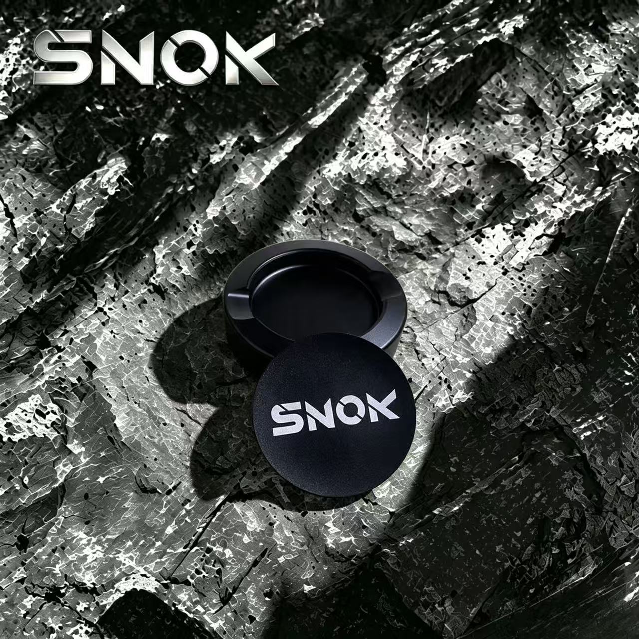 SNOK Portable Aluminum Tobacco Tin, Airtight Moisture Storage Case for Rolling Tobacco, Durable Container for Smokers
