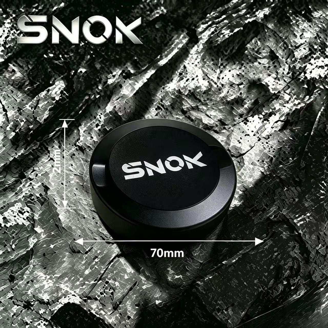 SNOK Portable Aluminum Tobacco Tin, Airtight Moisture Storage Case for Rolling Tobacco, Durable Container for Smokers