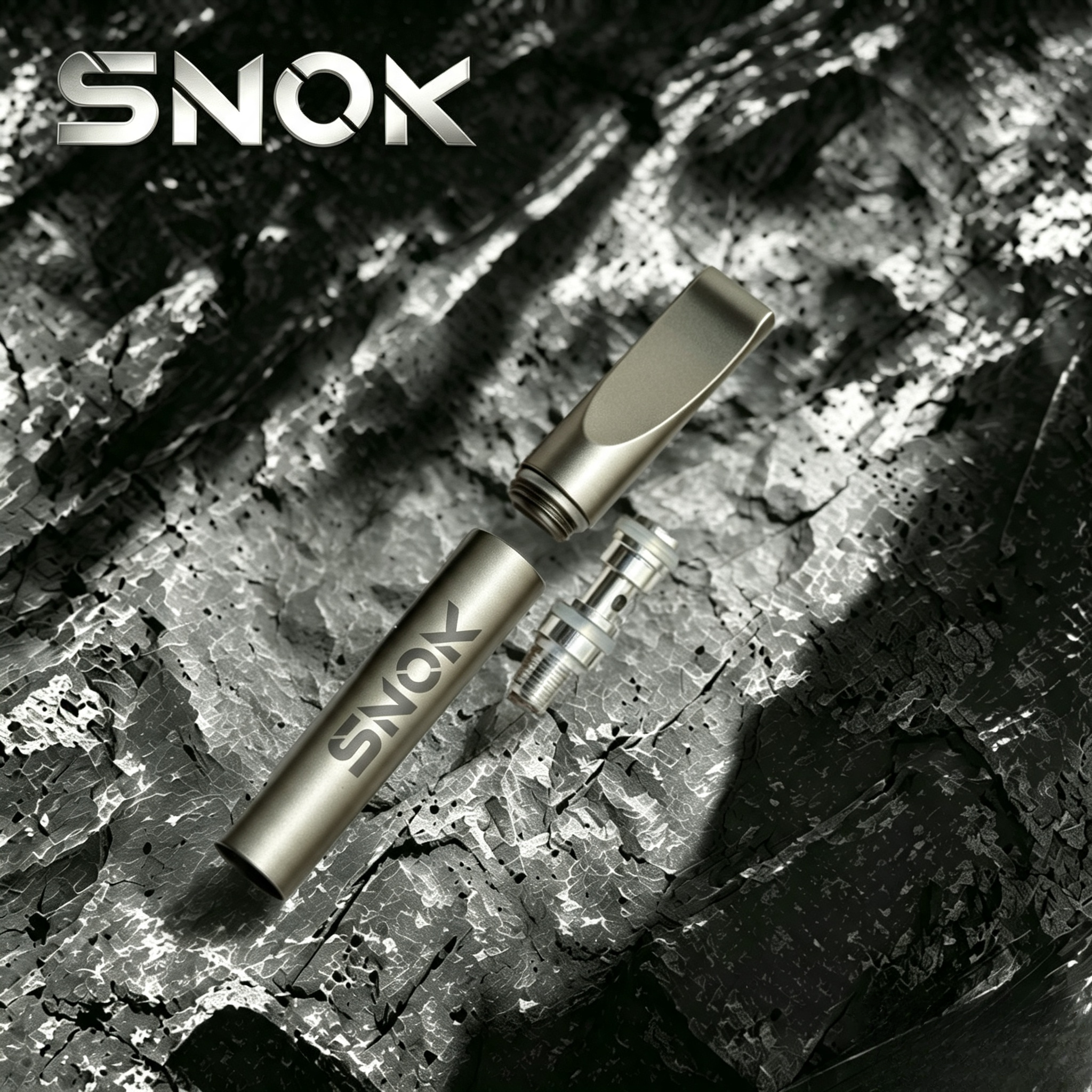 SNOK Hong Kong Pure Titanium Reusable Cigarette Filter Tip, Washable 3‑in‑1 for Regular Medium Slim Cigarettes Men Premium